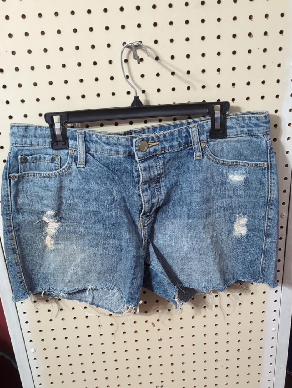 GAP Light Blue Distressed Denim Cutoff Shorts
